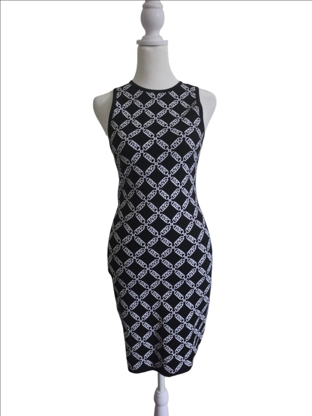Michael Kors Empire Logo Jacquard Tank Dress Size S